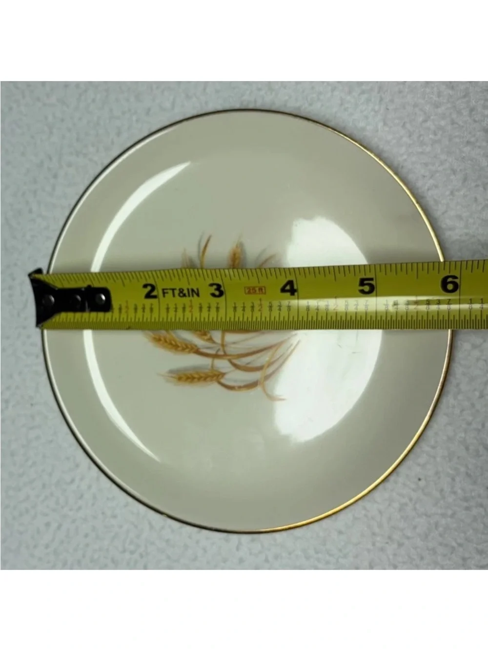 VTG 5 piece place setting Golden Wheat- 22K gold edge- 4 sets available